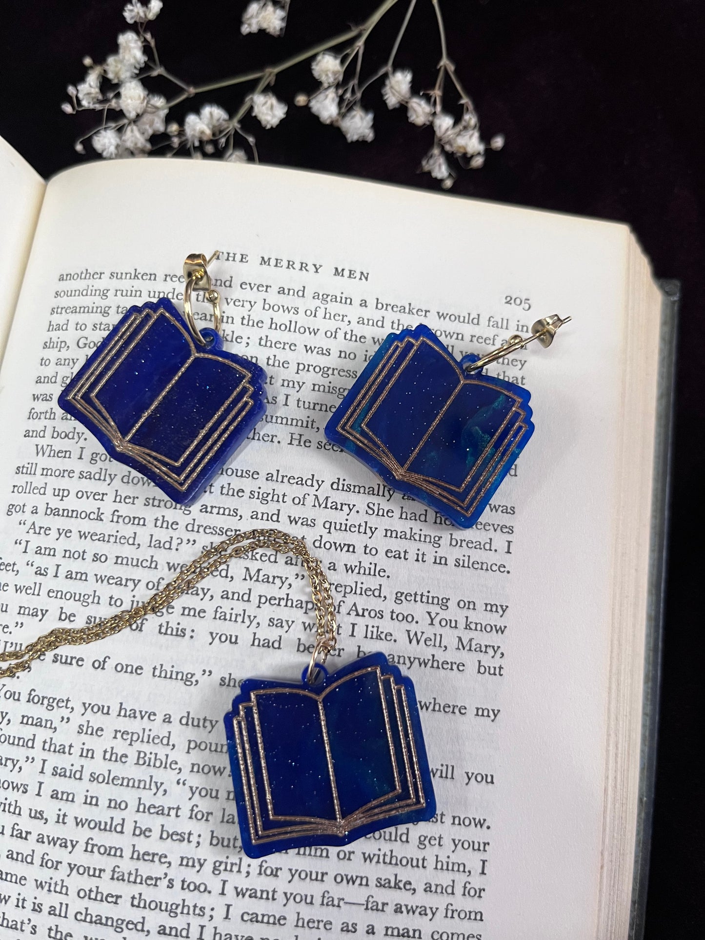 Magical Tome earrings